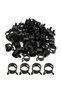 22mm 10Pcs Black 65MN Manganese Steel Pinch Spring Hose Clamp 6mm-22mm Elastic Steel Buckle Water Pi