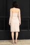 Beaded Detailed Lace Pencil Dress - Cream - 7