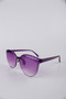 Girl's Purple Round Frameless Gradient Glass Sunglasses Gg25Kzcocukrt5 - 2