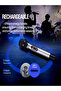 Professional UHF Dual Wireless Microphones with 180° Rotating Microphone Jack for Easy Set Up - 2