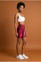 High Waist Patterned Biker Leggings Women's Sports Short Leggings Gathering Stretchy Fitness Shorts - 3