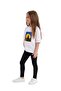 Girl's Printed T-Shirt – Cute Cat and Moon Pattern, Comfortable Casual Style - 3