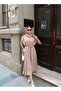 Crep Fabric Buttoned Belted Dress - 3
