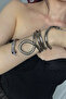 Bendable Shapeable Snake Zircon Stone Serenay Şahmeran Necklace Bracelet Crown Waist Accessory Premium - 4