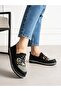 Perano Black Stone Detailed Women's Shoes - 3
