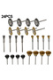 24pcs Brass Brush Steel Wire Wheel Brushes For Metal Surface Cleaning Polishing Brush Rust Remova... - 7