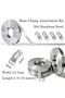 1roll 3meter- 8clamp 1-3roll Automotive Hose Clamps 304 Stainlesss, Adjustable Screw Drive Clips for - 7