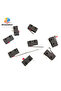 40 قطعة/صندوق مفتاح حد صغير جداً - NO NC SPDT 2P/3P أطراف توصيل 5A 125V/250V ذراع قوس دوار سريع التركيب - 2