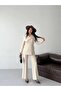 Women's Double-Breasted Blazer Jacket Pants Set Stylish Button Detail Modern Office Formal Suit - 4