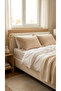 4 Layer Muslin Natural 100% Cotton 2 Pillowcases 50X70Cm Beige