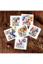 30X15CM 6-piece diamond painting greeting card set, DIY birthday colorful balloon puppy holiday diam - 4