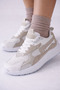 Women's Comfortable Orthopedic Silver Sneaker Shoes - 4