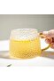 Glass Coffee & Tea Cup with Gold Handle 350 ml – Modern Design - 2