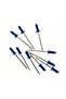 50PCS 50PCS RAL5010 Blue Painted Blind Rivets Color Button Head Rivets Aluminium Steel Painted Pop R - 3