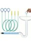 90cm Pipe Unclogger, Drain Cleaning Stick, Hair Cleaning Hook, Bathroom Kitchen Drain Hole Unclogger - 4