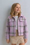Girl's Cashmere Jacket Plaid Lumberjack Shirt