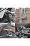 طقم مفاتيح سداسية طويلة جداً 7 قطع H3-H10 من الفولاذ CR-V و S2 بمقاس 3/8 بوصة وطول 110 مم، طقم أدوات يدوية - 6