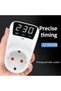 EU 230V 16A Adjustable Voltage Protector Socket with Automatic Reset Function - 16A/15A 230V/110V Su - 4