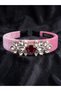 Pink Velvet Crystal-Cut Stone Special Design Velvet Crown, Invitation, Christmas, Wedding, Prom - 3