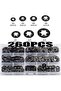 260Pcs Star Lock Washers Kit Push On Speed Clips Fasteners Assortment Kit M3 M4 M5 M6 M8 M10 M12