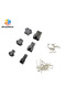 200PCS JST SM 2.54mm Pitch Connector Kit - 2/3/4/5Pin Male/Female Housing + Crimp Terminals for W... - 2