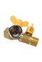 2 Way Tap Connector Adapter G1/2 Brass Garden Irrigation 2 Way Double Tap Hose Adapter Dual Fauce... - 6