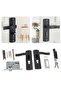 Door Handle Lock Manganese Steel Silent Bearing Universal Door Lever Lock Set with Keys for Home ... - 5
