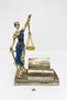 Justice figure business card holder - roman mythology goddess of justice and order themis figurine - 18x14 cm - 4