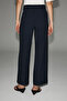 Prette women's soft-touch wide-leg woven navy trousers - 5