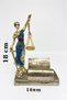 Justice figure business card holder - roman mythology goddess of justice and order themis figurine - 18x14 cm - 2