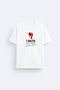 1 May Labor Day Printed Crew Neck White T-Shirt T-Shirt