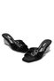 Women's Special Heeled Shiny Surface Buckle Closed Toe Evening Dress Slippers 21115 - 9