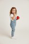 Baby Girl New Season Embroidered Soft Denim Embroidered Jumpsuit 6-24 Months - 4