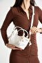 Women's Bag with Accessories Gold Detailed Bag - 7