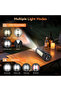 Portable Solar LED Work Light, USB Rechargeable Camping Light with Adjustable Brightness - 2