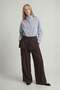 Coffee Skirt-Looking Pants with Accessories