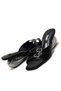 Women's Special Heeled Shiny Surface Buckle Closed Toe Evening Dress Slippers 21115 - 4