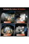 Portable Solar LED Work Light, USB Rechargeable Camping Light with Adjustable Brightness - 6