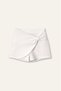 Girl's Collar Detailed T-Shirt and Shorts Skirt Cotton Summer Set - 4