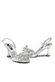 Women's Short Heeled Round Toe Open Snake Pattern Bow Evening Dress Shoes 17115 - 5