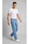 Men's 100% Cotton Baggy Jeans - 4