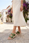 Lov 39 Orthopedic Comfortable Sole Doctor Nurse Pool Sea Beach Women's Slippers Green - 4