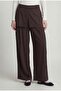 Coffee Skirt-Looking Pants with Accessories - 2