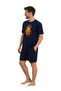 Men's Printed Shorts Cotton Summer Pajama Set - 2