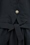 Cupra dress with elastic waist and tie detail - black - 8
