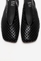 Delizia Black Patent Leather Genuine Leather Closed-Front Laser Cut Women's Sandals - 2