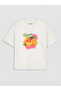 Lcw kids bicycle collar printed girl's t-shirt