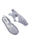 Women's Possession Shiny Transparent Gray Sandals - 2
