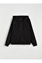 Two Mt Shop Quality Lcw Limitless Black 3 Thread Raster Flat Oversize Women's Zipper Sweatshirt