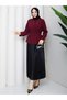 Women's Shirt - Buttoned Elastic Gathered Waist Fitted Shirt - 2